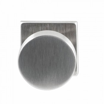 Deurkruk Piano dun vierkant ongeveerd rozet RVS