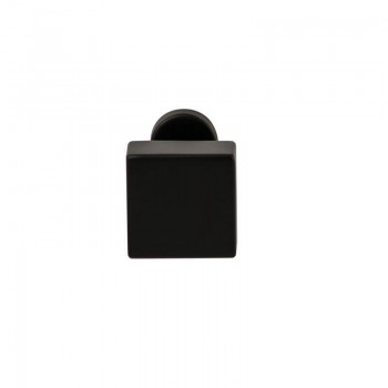 Deurkruk Quadro ovaal rozet Puurzwart