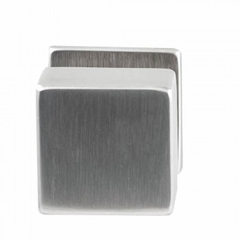 Deurkruk Quadro dun vierkant ongeveerd rozet RVS