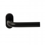 Deurkruk Oslo ovaal rozet Puurzwart