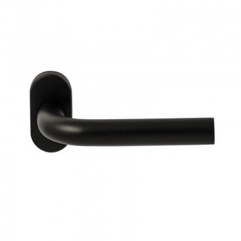 Deurkruk Oslo ovaal rozet Puurzwart