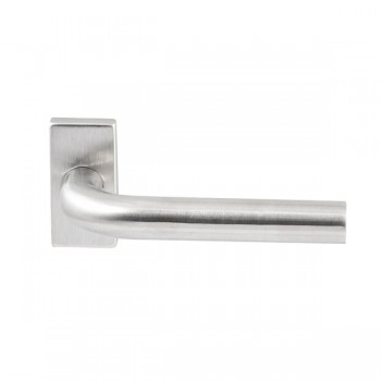 Deurkruk Oslo op rechthoekig rozet RVS