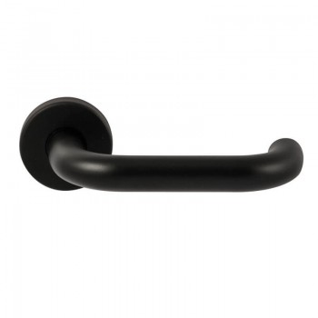 Deurkruk Stockholm rond rozet Puurzwart