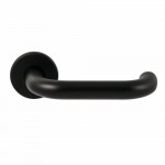 Deurkruk Stockholm dun ongeveerd rozet Puurzwart