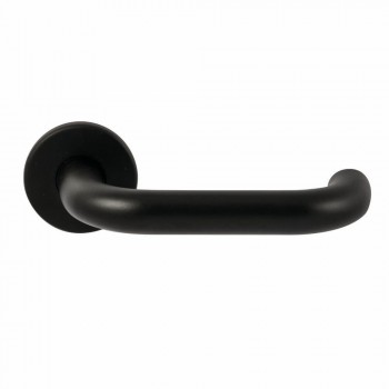 Deurkruk Stockholm dun ongeveerd rozet Puurzwart