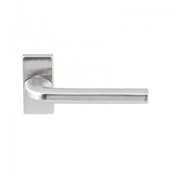 Deurkruk Kreta rechthoekig rozet RVS