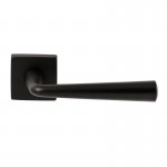 Deurkruk Mikonos vierkant rozet Puurzwart