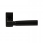 Deurkruk Ottawa rechthoekig rozet Puurzwart