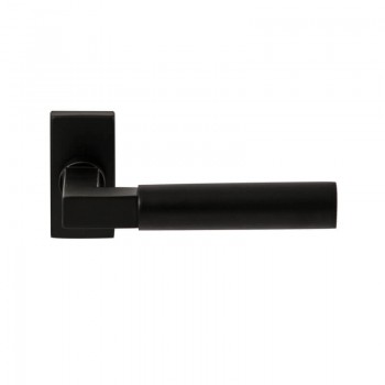 Deurkruk Ottawa rechthoekig rozet Puurzwart