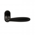 Deurkruk Istanbul ovaal rozet Puurzwart