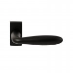 Deurkruk Istanbul rechthoekig rozet Puurzwart