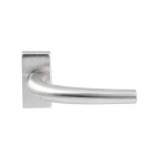 Deurkruk Meran rechthoekig rozet RVS