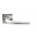 Deurkruk Meran dun vierkant ongeveerd rozet RVS