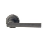 Deurkruk Mila rond rozet gunmetal PVD 