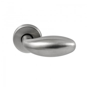 Deurkruk Golf rond rozet RVS