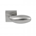 Deurkruk Golf vierkant rozet RVS