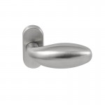 Deurkruk Golf ovaal rozet RVS