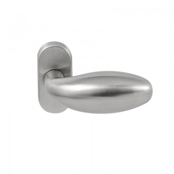 Deurkruk Golf ovaal rozet RVS