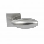 Deurkruk Golf dun vierkant ongeveerd rozet RVS