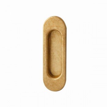 Schuifdeurkom Inca messing getrommeld