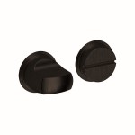 Toiletgarnituur rond mini zwart