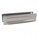 Briefplaatcombinatie recht glans nikkel