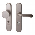 Veiligheidsset Kira met knop Basel en kruk Silvia Inox PVD