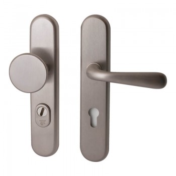 Veiligheidsset Kira met knop Basel en kruk Silvia Inox PVD