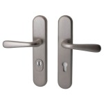 Veiligheidsset Kira met deurkrukken Silvia PVD Inox