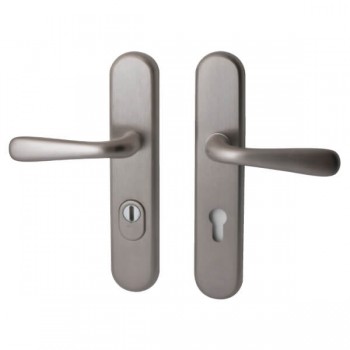 Veiligheidsset Kira met deurkrukken Silvia PVD Inox