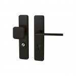 Veiligheidsset Qbe met knop Charley en kruk Zenith Puurzwart