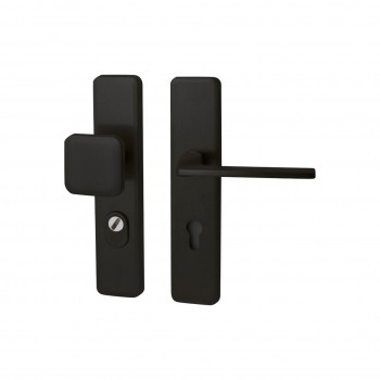 Veiligheidsset Qbe met knop Charley en kruk Zenith Puurzwart