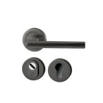 Achterdeurset Sara gunmetal PVD