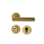 Achterdeurset Shadow messing getrommeld