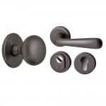 Voordeurset gunmetal PVD