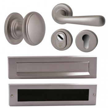 Complete voordeurset Inox PVD Complete voordeurset Inox PVD