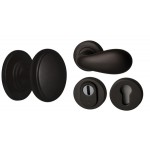 Voordeurset rooster Puurzwart