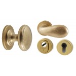 Voordeurset rooster messing getrommeld