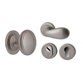 Voordeurset rooster Inox PVD