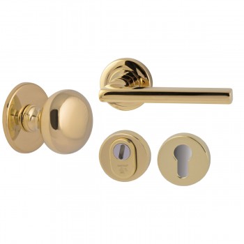 Voordeurset Sara messing PVD