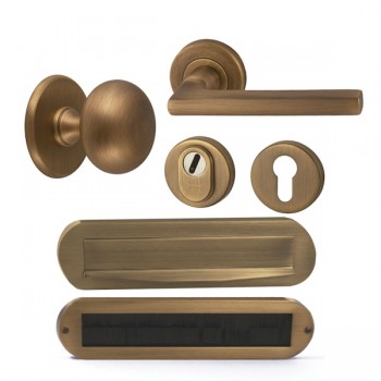 Complete voordeurset Sara mat brons