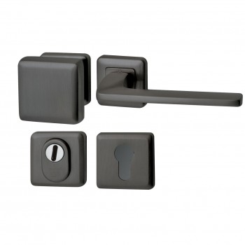 Voordeurset QBE gunmetal PVD