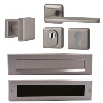 Complete voordeurset QBE Inox PVD Complete voordeurset QBE Inox PVD