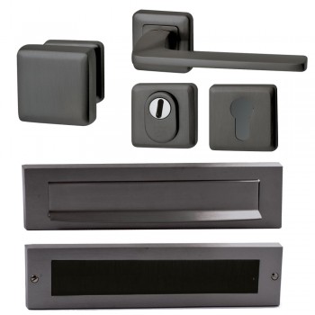 Complete voordeurset QBE gunmetal PVD