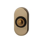 Beldrukker Ovaal messing PVD