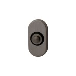 Beldrukker Ovaal gunmetal PVD