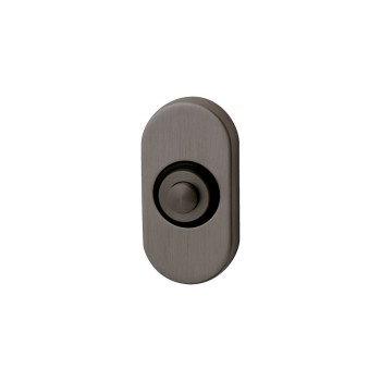 Beldrukker Ovaal gunmetal PVD