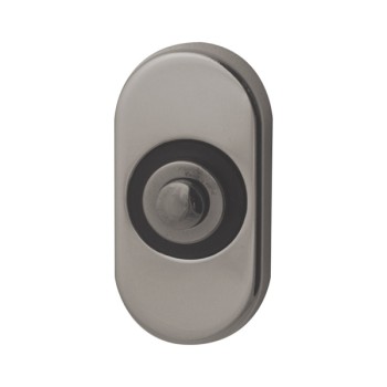 Beldrukker Ovaal glans nikkel