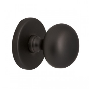 Voordeurknop Iris 56mm Puurzwart