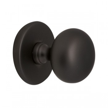 Voordeurknop Iris 72mm Puurzwart